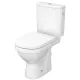 Cersanit Zip hátsó kifolyású SimpleOn monoblokk WC csésze tartállyal és antibakteriális duroplast ülőkével, fehér K121-009