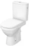 Cersanit Zip hátsó kifolyású SimpleOn monoblokk WC csésze tartállyal és antibakteriális duroplast ülőkével, fehér K121-009