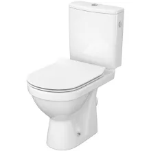   Cersanit Zip hátsó kifolyású SimpleOn monoblokk WC csésze tartállyal és antibakteriális duroplast Slim ülőkével, fehér K121-011