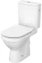 Cersanit Zip hátsó kifolyású SimpleOn monoblokk WC csésze tartállyal és antibakteriális duroplast Slim ülőkével, fehér K121-011