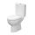Cersanit Parva Peremes Monoblokkos WC csésze hátsó kifolyással, oldalsó vízbekötéssel és antibakteriális duroplast Soft-Close ülőkével K27-002