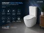 Cersanit Remo Pro Oval kompakt monoblokkos kerámia WC szett Tornado örvényöblítéssel.