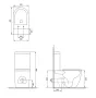 Cersanit Remo Pro Oval kompakt monoblokkos kerámia WC szett tornádó örvényöblítéssel K3030-001