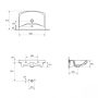 Cersanit Carina 60 szögletes kerámia mosdó K31-006