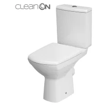  Cersanit Carina perem nélküli monoblokk WC, oldalsó bekötéssel, ülőkével K31-044