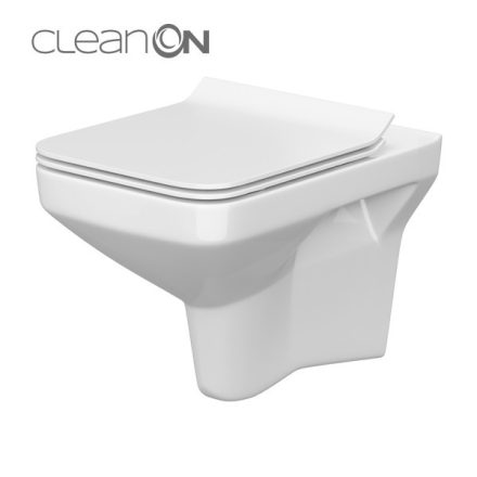 Cersanit Como Cleanon perem nélküli fali WC csésze ülőke nélkül K32020