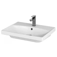   Cersanit City bútorra telepíthető kerámia mosdó 60x45 pakolófelülettel és túlfolyóval K35006
