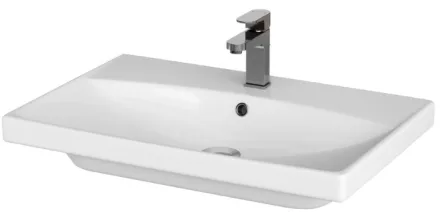 Cersanit City kerámia mosdó csaplyukkal és túlfolyóval 70x45 cm, fehér K35-007