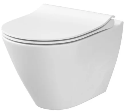 Cersanit City fali WC csésze rejtett rögzítéssel és Cleanon technológiával, ülőke nélkül K35025