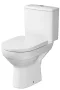 Cersanit City New hátsó kifolyású kompakt WC csésze Cleanon technológiával, alsó vízbekötéssel és könnyen levehető duroplast ülőkével K35-036