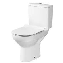  Cersanit City CleanOn Kompakt WC csésze szett, vízszintes kifolyóval, oldalsó bekötéssel és Soft-Close ülőkével K35037