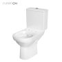 Cersanit City CleanOn Kompakt WC csésze szett, vízszintes kifolyóval, oldalsó bekötéssel és Soft-Close ülőkével K35037