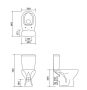 Cersanit Arteco Kompakt WC csésze szett, hátsó kifolyással, oldalsó bekötéssel és Soft-Close ülőkével K667052