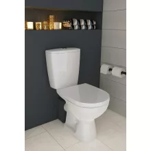   Cersanit Arteco Cleanon Monoblokkos WC csésze hátsó kifolyással, alsó bekötésű tartállyal és duroplast ülőkével K667-056