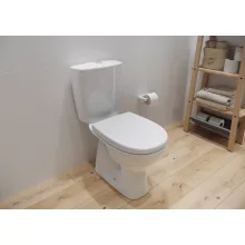 Cersanit Arteco CleanOn kompakt WC csésze szett alsó kifolyással oldalsó bekötéssel és Soft-Close ülőkével K667-075