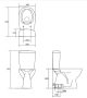 Cersanit Arteco Cleanon Monoblokkos WC csésze alsó kifolyással, alsó bekötésű tartállyal és duroplast ülőkével K667-076