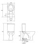 Cersanit Arteco Cleanon Monoblokkos WC csésze alsó kifolyással, oldalsó bekötésű tartállyal és polipropilén ülőkével K667-077
