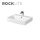 Cersanit Inverto Rocklite 60 szögletes kerámia mosdótál, túlfolyóval és csapfurattal K671-005