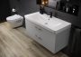 Cersanit Mille 80 bútorra szerelhető kerámia mosdó túlfolyóval és pakolófelülettel K675-003