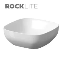   Cersanit Larga ROCKLITE kerámia mosdótál 38x38 cm, túlfolyó nélkül, fehér K677-004
