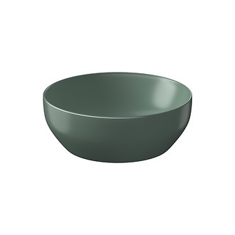Cersanit Larga ROCKLITE kerámia mosdótál 40x40 cm, túlfolyó nélkül, matt zöld K677-049 KIFUTÓ TERMÉK