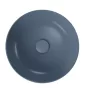 Cersanit Larga ROCKLITE kerámia mosdótál 40x40 cm, túlfolyó nélkül, matt kék K677-050