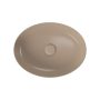 Cersanit Larga ROCKLITE kerámia mosdótál 50,5x38,5 cm, túlfolyó nélkül, matt barna K677-052