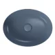 Cersanit Larga ROCKLITE kerámia mosdótál 50,5x38,5 cm, túlfolyó nélkül, matt kék K677-055