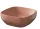 Cersanit Larga ROCKLITE kerámia mosdótál 38x38 cm, túlfolyó nélkül,  matt tégla vörös K677-060