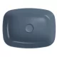 Cersanit Larga ROCKLITE kerámia mosdótál 50x38,5 cm, túlfolyó nélkül, matt kék K677-067