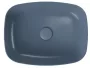 Cersanit Larga ROCKLITE kerámia mosdótál 50x38,5 cm, túlfolyó nélkül, matt kék K677-067