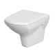 Cersanit Carina CleanOn perem nélküli fali WC, hátsó kifolyású, antibakteriális ülőkével K701-033