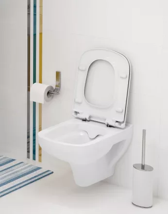 Cersanit Colour perem nélküli fali WC, CleanOn technológiával, lágyan záródó ülőkével K701-042