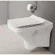 Cersanit Como CleanOn perem nélküli fali WC csésze antibakteriális duroplast WC ülőkével, fehér K701-102