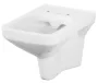 Cersanit Como CleanOn perem nélküli fali WC csésze antibakteriális duroplast WC ülőkével, fehér K701-102