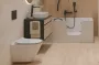 Cersanit City Ovális perem nélküli fali WC csésze rejtett rögzítéssel és lecsapódásgátlós Duroplast ülőkével K701104