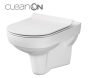 Cersanit City Cleanon perem nélküli fali WC csésze vékony duroplast ülőkével K701143
