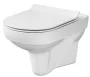 Cersanit City Cleanon perem nélküli fali WC csésze vékony duroplast ülőkével K701143