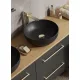Cersanit Farva pultra tehető kerámia mosdótál 40x13 cm, matt antracit K712-043