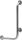 Cersanit Etiuda jobbos fix fali fogantyú 50x70 cm, fényes króm K97-031