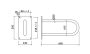 Cersanit Etiuda lekerekített fix fali fogantyú 60 cm, króm K97-033