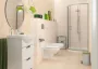 Cersanit Delfi mélyöblítésű fali WC csésze antibakteriális duroplast ülőkével, fehér K97-133