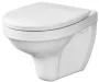 Cersanit Delfi mélyöblítésű fali WC csésze antibakteriális duroplast ülőkével, fehér K97-133