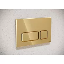   Cersanit Block mechanikus nyomólap kettős öblítéshez, fényes arany K97-465