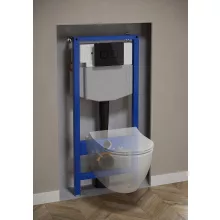   Cersanit Aqua 50 beépíthető WC tartály és szerelő keret fali WC csészéhez és pneumatikus nyomólapokhoz, K97-521