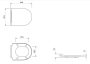 Cersanit Inverto Slim lágyan záródó antibakteriális duroplast WC-ülőke K98-0187