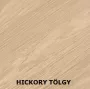 Cersanit Atrato 80 fali alsószekrény matt fekete fogantyúval, hickory tölgy kivitelben