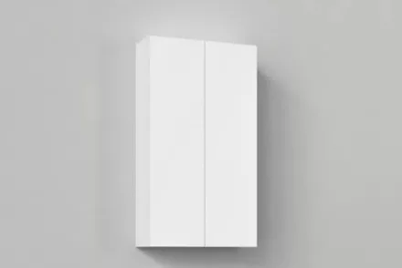 Cersanit Atrato 2 ajtós fali kiegészítő szekrény 56x100 cm, matt fehér kivitel.