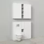 Cersanit Atrato fedlap falsík alatti WC tartály bútor előlaphoz 56x22x1 cm, matt fehér kivitel.