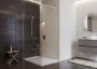 Cersanit Mille Walk-in zuhanyfal 100x200 mm átlátszó üveg, króm profilszín S161-001